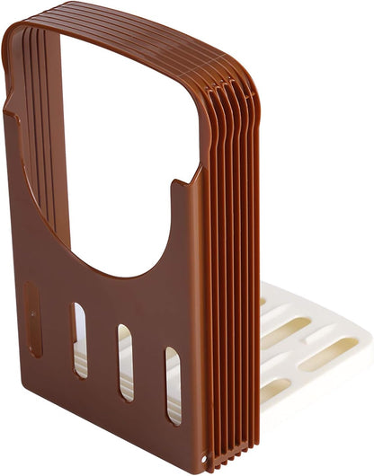 Kitchen Toast Slicer, Folding Bread Cutter Sandwich Maker with 4 Thickness for Homemade Bread