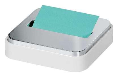 Post-it Note Dispenser for 3 in x 3 in Notes, White Base with Steel Top