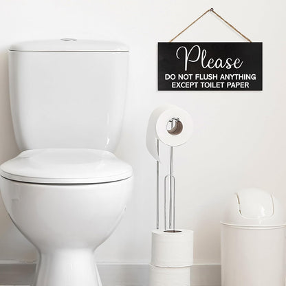 Sensitive Plumbing Bathroom Sign - Do Not Flush Except Toilet Paper for Septic System