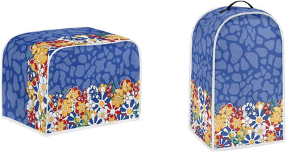 Daisy Butterfly 2 Slice Toaster Covers, Dust Protection for Bread Toaster, Machine Washable Blender Cover