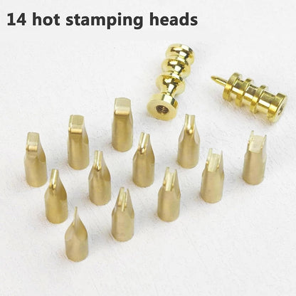 Effective Results,Digital Craft Tool/Skiving Machine/Electric Leather Edge Creaser with 14 Heads for Sealing and Grooving When Creating Fine Hide Material Items(One)