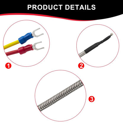 812-0210 Thermocouple Replacement for Quadrafire pellet stove parts, Fits for Quadrafire 800, 1000, 1100i Insert, 1200 Freestanding & 1200i Insert parts, for Quadrafire pellet stove replacement parts