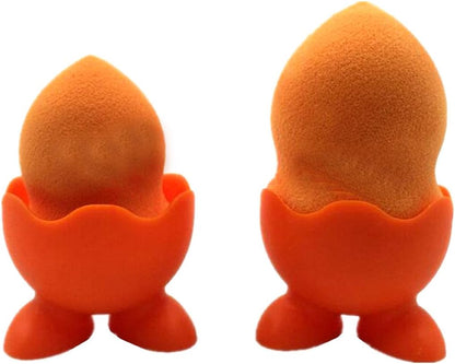 LABANCA 4 Pcs Silicone Soft Boiled Egg Holders, Rainbow Egg Cups, Perfect for Kitchen & Dining