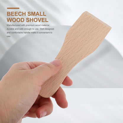 MAGICLULU 6Pcs Small Wood Utensil Spatula, Premium Cooking Wooden Spatula for Pizza Cutting and Cake Spreading