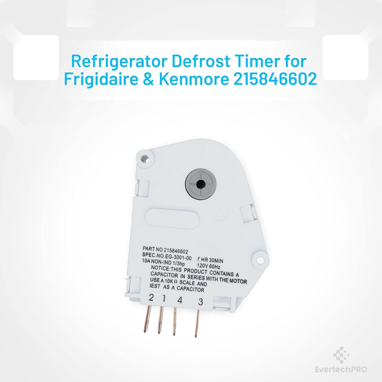 Refrigerator Defrost Timer Replacement for 215846602 5304457327 5300628518 00624728 00626234