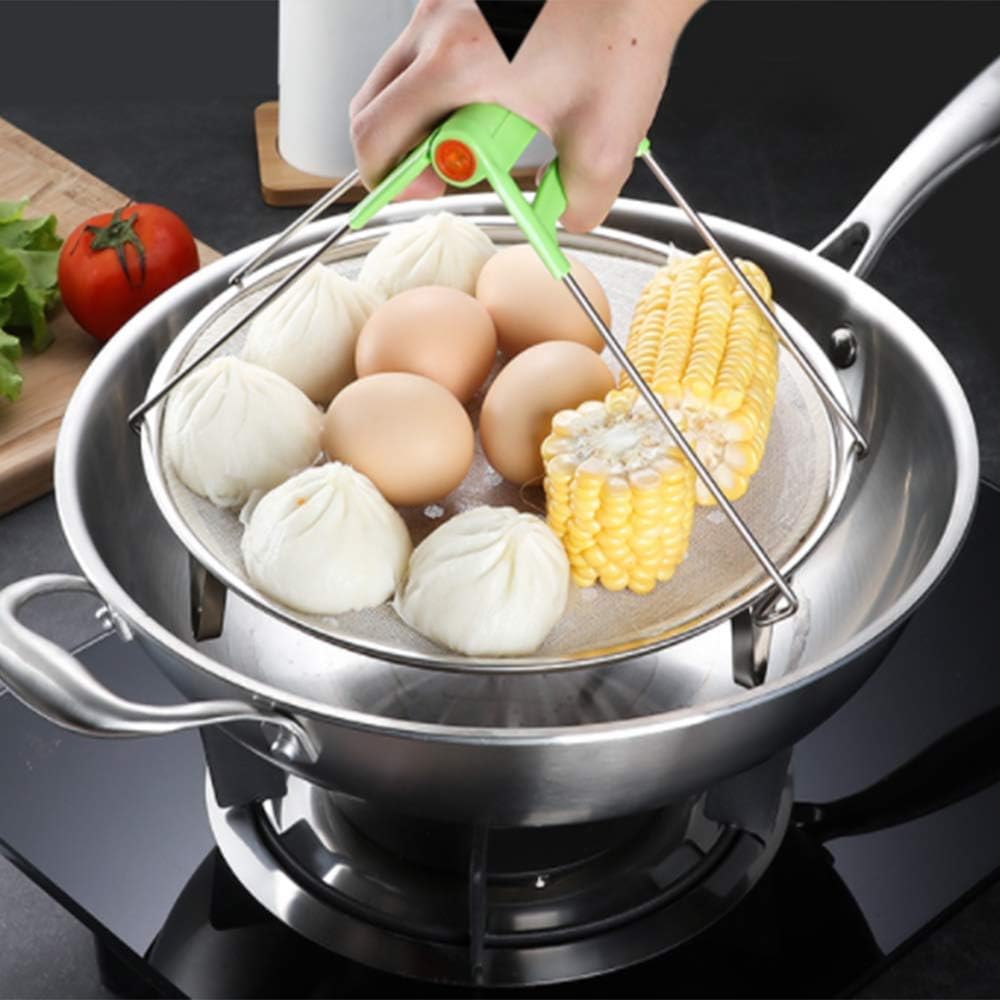 Household Steaming Rack, Thickened Stainless Steel Cooking Ware Stand (12 inch)
