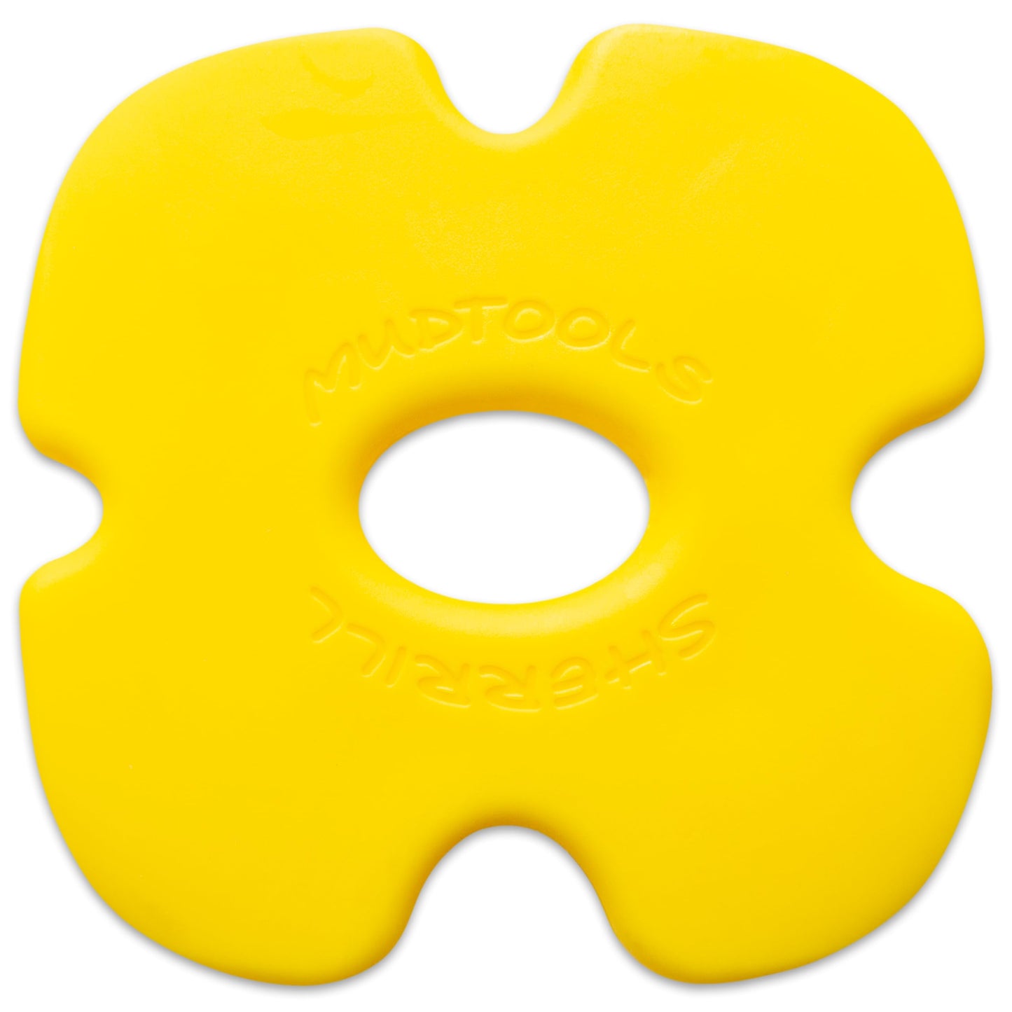 Mudtools Edgy Rib – Yellow – Medium Polymer Pottery Rib for Rims, Trimming & Sculpting Clay
