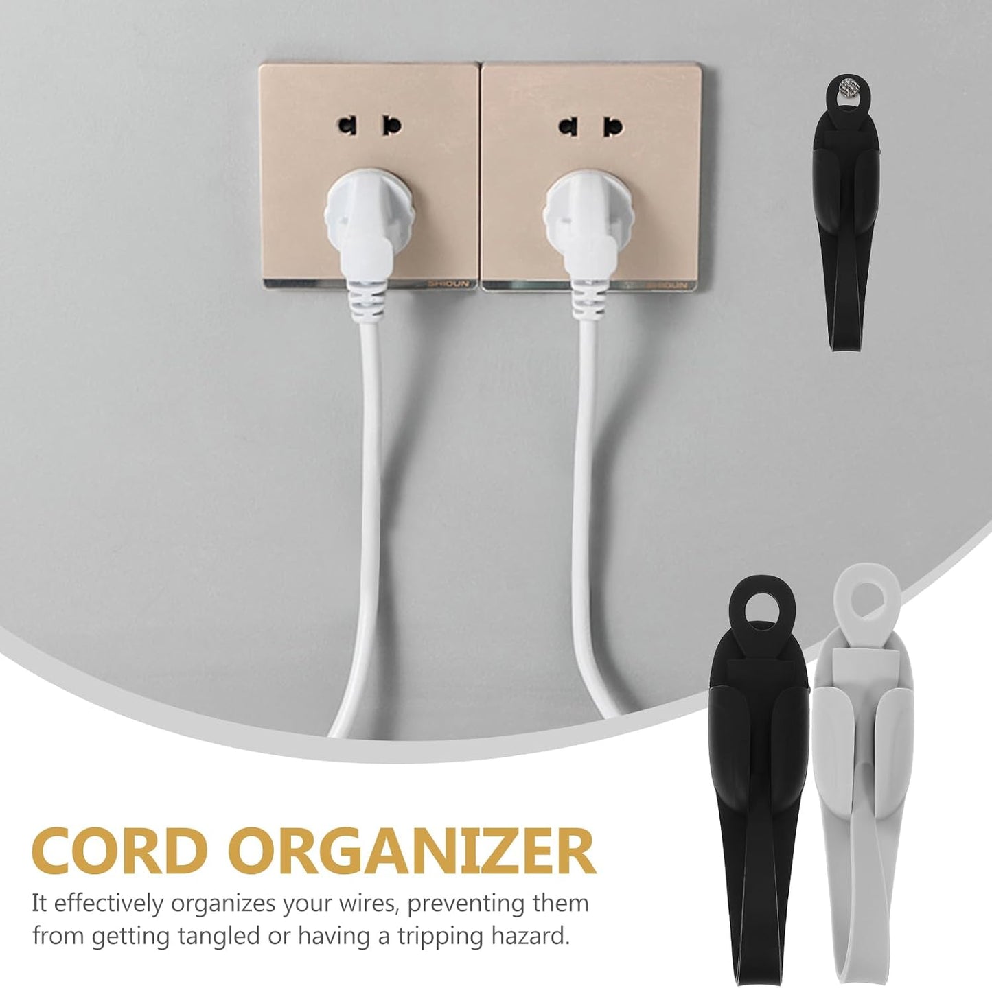 Cord Organizer for Appliances, 6pcs Kitchen Cord Winder Holder for Mixers, Coffee Makers, Air Fryers