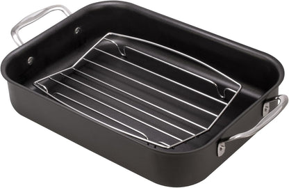 HIC Kitchen Wire Roasting Baking Broiling Rack, 10 3/8 inch x 8 inch, Silver