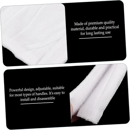 2pcs Microwave Handle Covers, Door Handle Protector Cloth Covers, Golden Velvet for Refrigerator and Dishwasher
