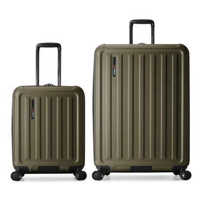 Traveler's Choice Art of Travel Hardside Expandable Luggage with Spinner Wheels, Green
