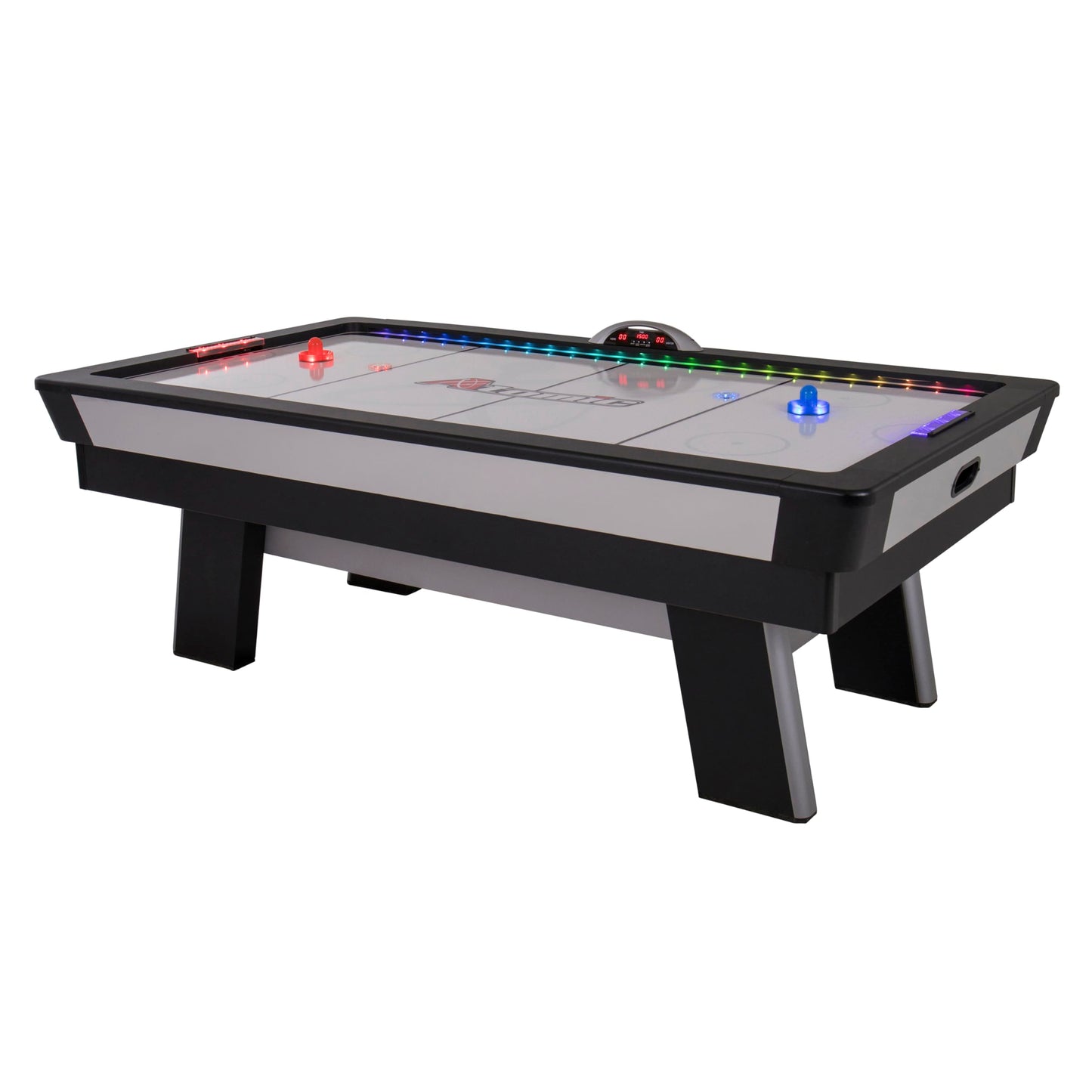 Atomic Top Shelf 7.5’ Air Hockey Table – Arcade Style Table with 120V High‑Power Motor, LED Lumen‑X Lighting, High‑Speed PVC Play Surface & LED Accessories