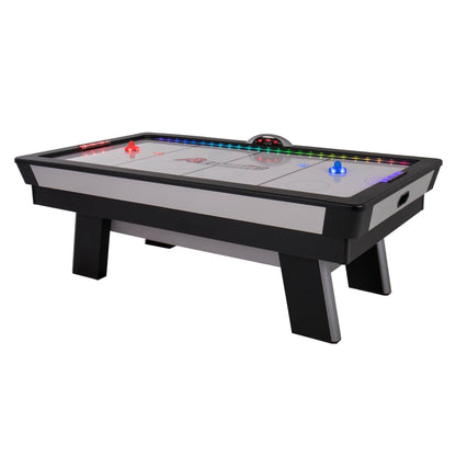 Atomic Top Shelf 7.5’ Air Hockey Table – Arcade Style Table with 120V High‑Power Motor, LED Lumen‑X Lighting, High‑Speed PVC Play Surface & LED Accessories