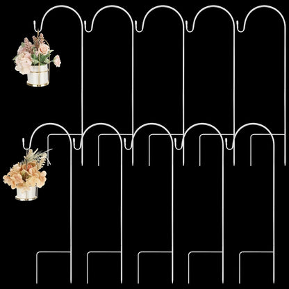 10 35 Inch Yaocom Pcs Shepherds Hooks for Outdoor Bird Feeder Poles Metal Shepherds Hook Plant Hangers Outdoor Wedding