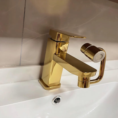 BOSICATS 1080° Brass Faucet Extender, Sink Faucet Extender for Toddlers, 2 Spray Modes Kitchen Faucet Aerator, Fits 55/64" & 15/16" Threads (Gold)