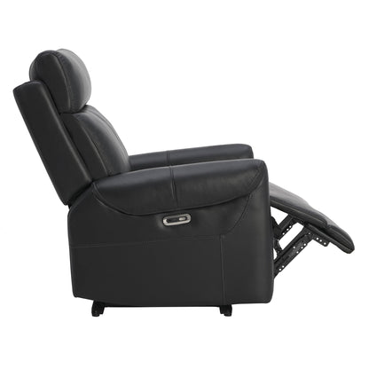 KISLOT Leather Recliner Chair for Adults Wall Hugger RV Recliner with USB Charging Ports Electric Power Reclining Sofa for Living Room Home Theater Seating Bedroom