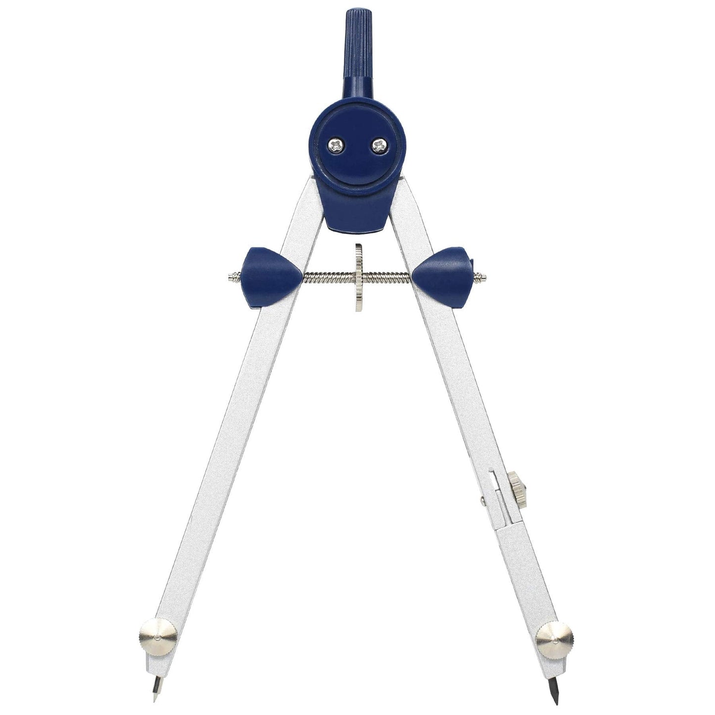 UNJOO Drawing 9Pc Geometry Set Metal Compass, Geometry Precision Tool for Student, Circle Drawing Tool and Architecture, Drafting Kits for Engineer with Shatterproof Storage Box (Blue)