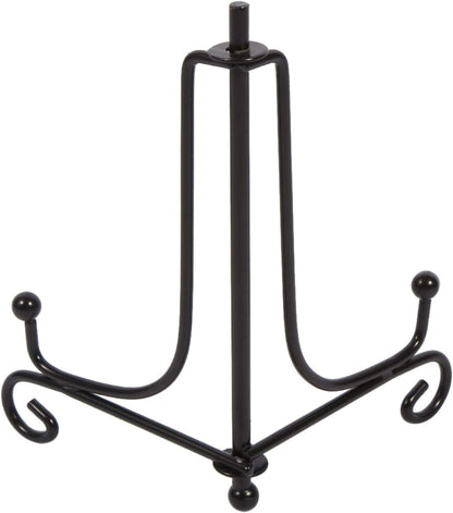 EBTOOLS Iron Display Stand, 4 Inch Iron Easel for Display, Picture Frame Holder, Decorative Plate Stands