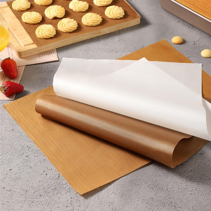 MAGICLULU Baking Dish Cloth - 4 Sheets Macaron Silicone Baking Mats for Oilproof Baking