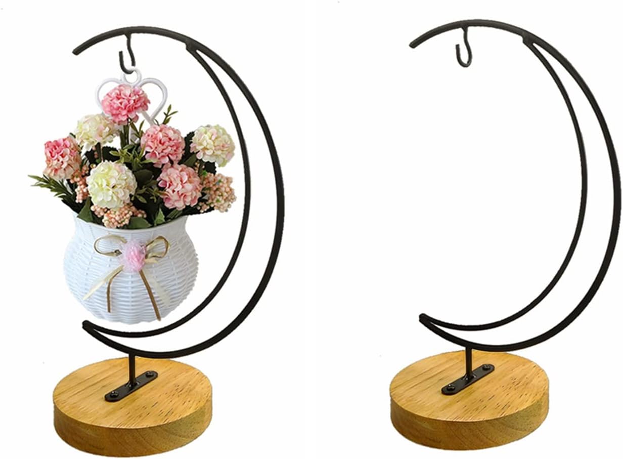 YY YEARCHY Ornament Display Stand Holder for Home Wedding Decoration, Iron Pot Hook Stand for Hanging Glass Globe
