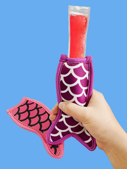 Satomoto Popsicle Holders Freezer Ice Pop Sleeves 10 Packs Reusable Neoprene Popsicle Covers