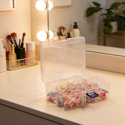 LIGHUFEIC Rectangle Bead Organizer and Storage-12Pcs Clear Plastic Dimond Storage Containers Boxes with Hinged Lid for Jewelry Making, DIY Crafts, and Small Item Storage