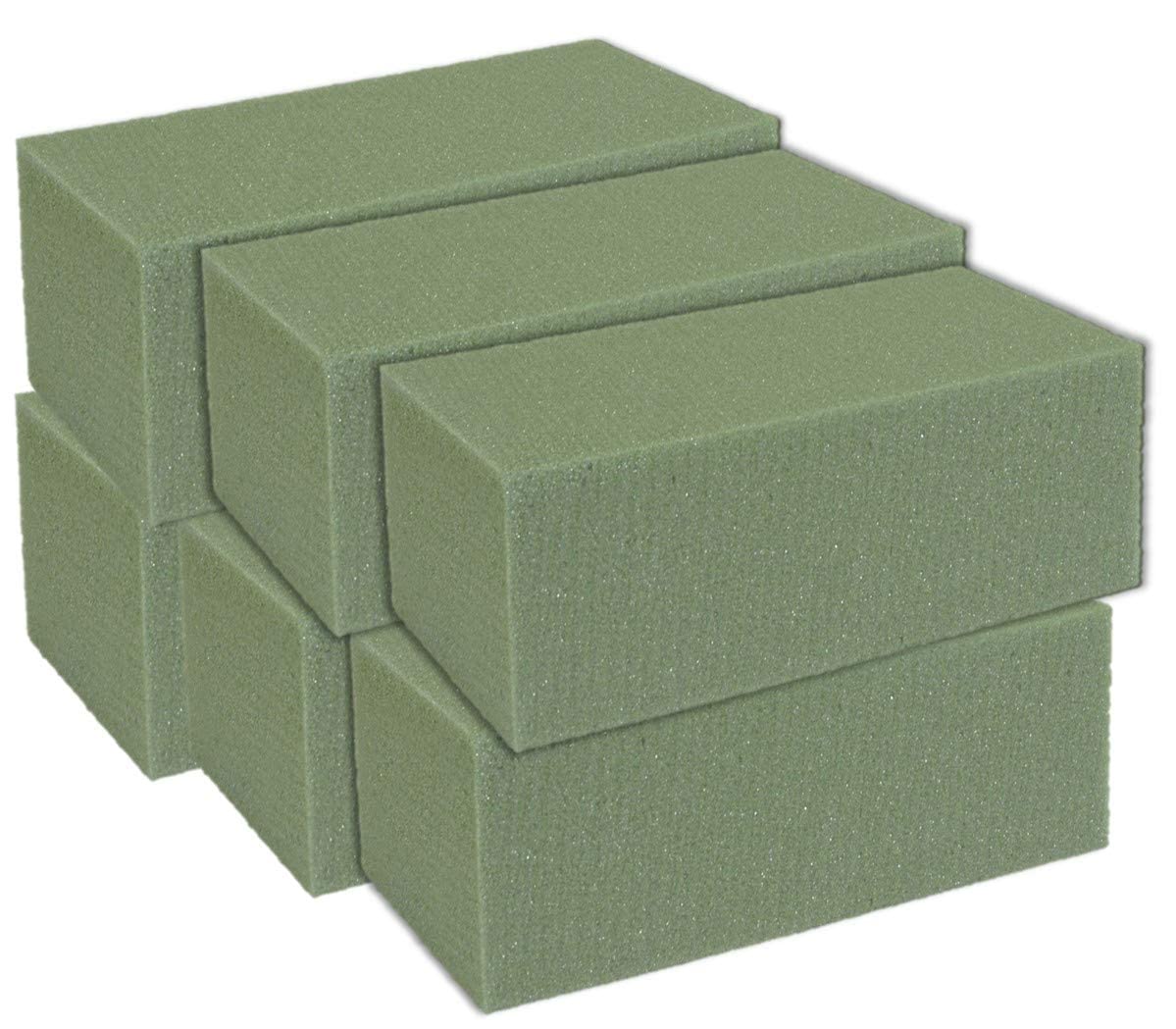Kedudes Premium Dry Floral Foam Blocks 12-Pack - Foam Blocks for Flower Arrangements and Crafts - Dry Foams for Artificial Flowers, Silk Displays, Weddings - Green Bricks for DIY Decoration Projects