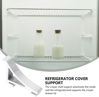 Freezer Shelf Clips - 8PCS Aluminium Refrigerator Shelf Clips for Stable Support of Replacement Shelves Cabinet Cooler