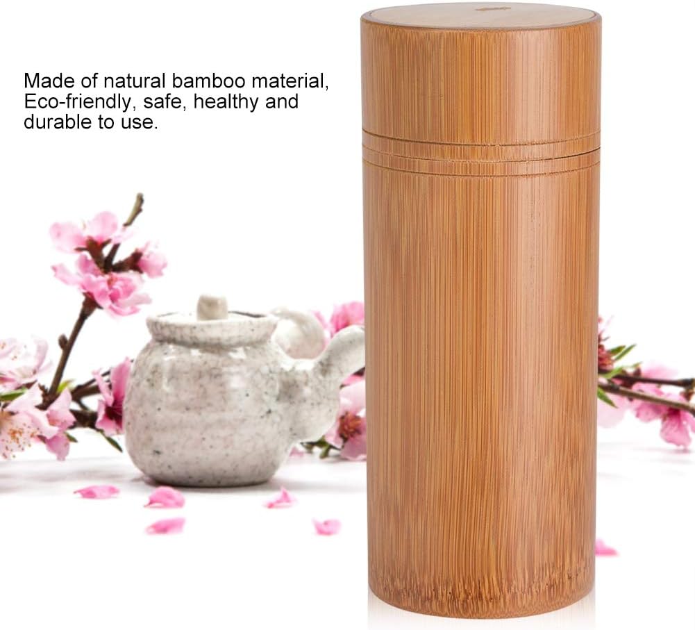 Mumusuki Tea Jar, Portable Sealed Tube Tea Storage Box for Farmhouse Kitchen Counter (M)