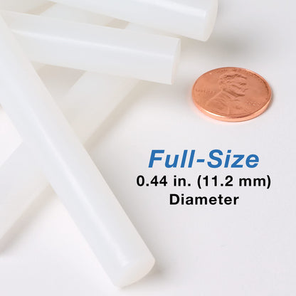 Adtech Hot Glue Sticks, White & Clear, 85 Full Size (10" x 0.44") & 550 Mini Size (4" x 0.28"), Crystal Clear, Multi-Temp, Versatile Material Bonding, Craft, Art, School, Repair, Woodworking
