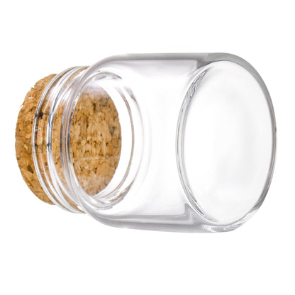 Dicunoy 20 PCS Glass Favor Jars with Cork Lids, 2 OZ Mini Round Vials Bottles, Small Cute Spice Containers for Tea, Jelly, Candy, Dried Flowers, Wedding Party Favors, DIY Crafts
