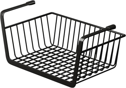 Zerodeko Under Shelf Basket - Hanging Wire Storage Baskets for Kitchen Pantry, Desk, Bookshelf Organizer