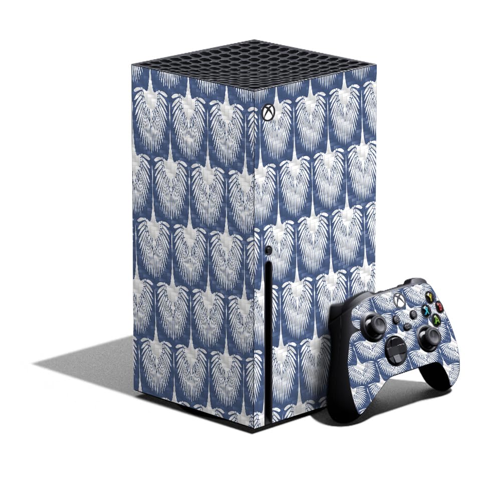Carbon Fiber Gaming Skin Compatible with Xbox Series X Bundle - Feather Duster - Premium 3M Vinyl Protective Wrap Decal Cover - Easy to Apply | Crafted in The USA by MightySkins