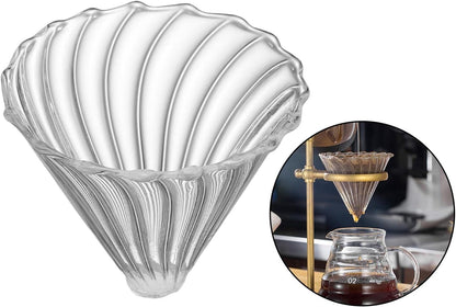Glass Coffee Filter Cone, Pour Over Coffee Dripper for Home, Cafe, Restaurants, Strong Flavor Brewer