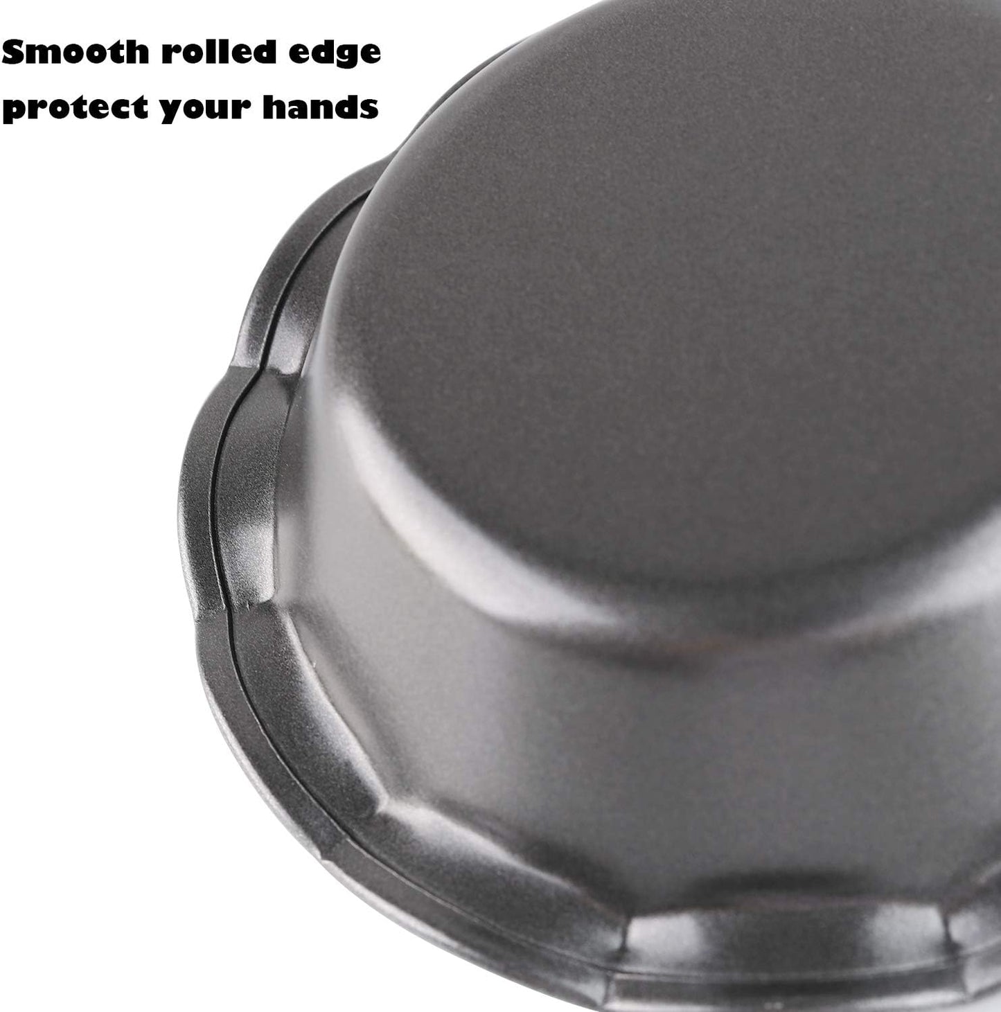 Mini Pie Pans Set, 4 Small Nonstick Round Pie Tins for Baking