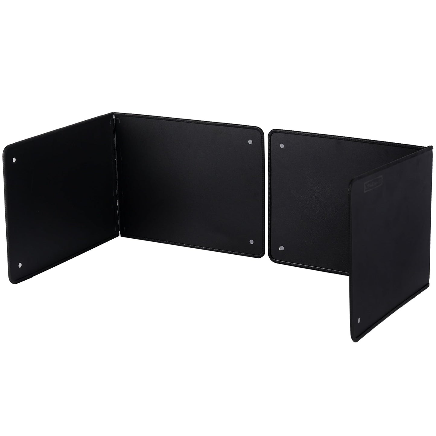 Black Large 2 Pieces 2 Sided Splatter Guard for Frying Stove Top,Oil Splash Guard Cooking for Stove,Non Stick Foldable Splatter Screen for Stove Top