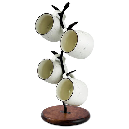 Bellglee Coffee Mug Tree, Mug Holder for Countertop, Cups Storage Rack, Mugs Stand for Coffee Bar Decor & Home Kitchen Organizer