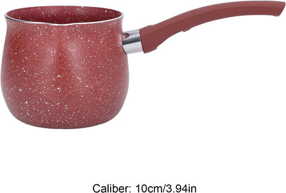Nonstick Coating Milk Pan with Lid, Mini Milk Pot, Single Handle Anti-Scalding Saucepan, Lightweight Kitchen Cooking