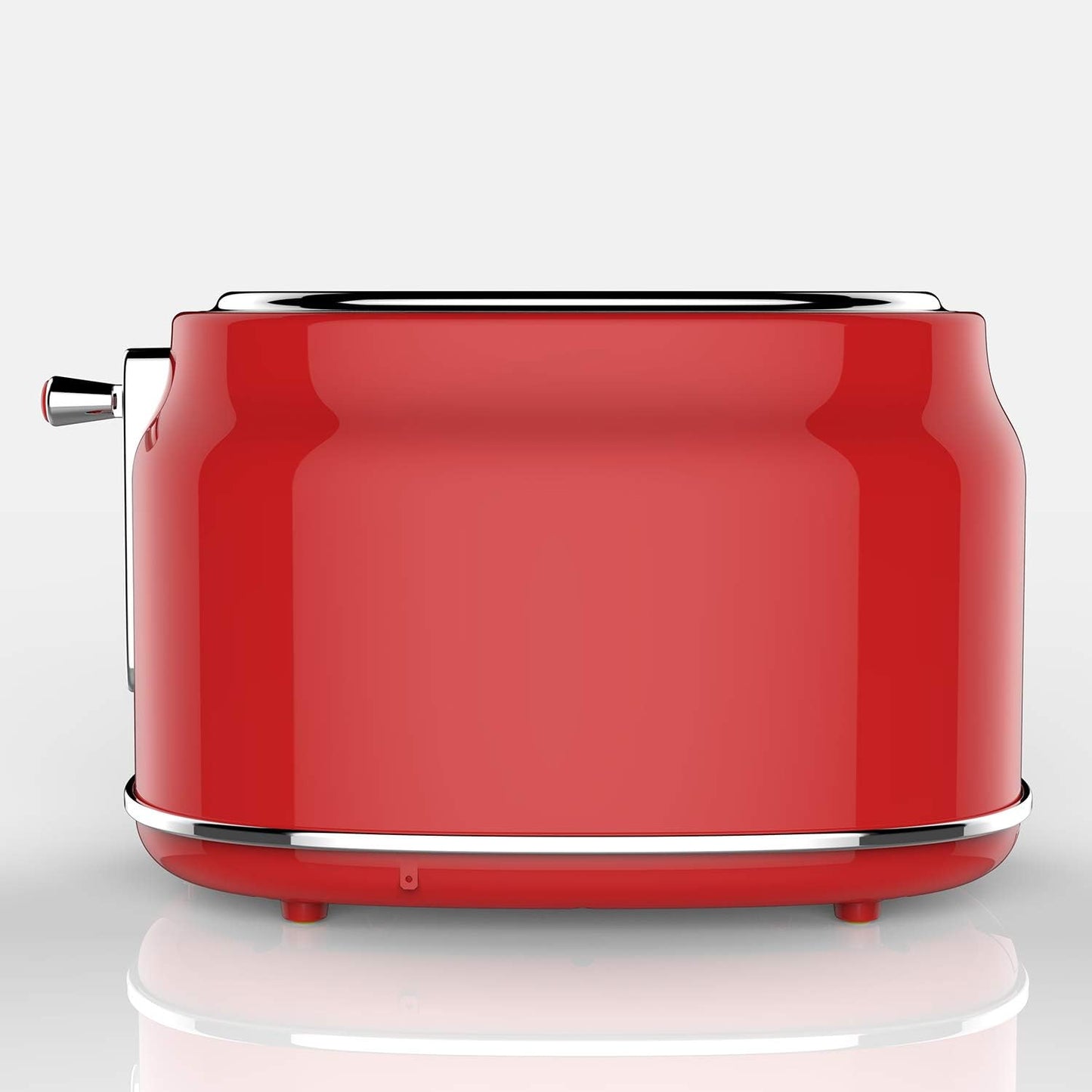 CULINARY CHEF CCTO102-RED, 2 Slice Retro Toaster with Wide Slot and 5 Adjustable Toast Settings, Red