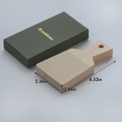 Mokkosu Japanese Classic Grater for Wasabi and Ginger, Medium Size, Made in Japan
