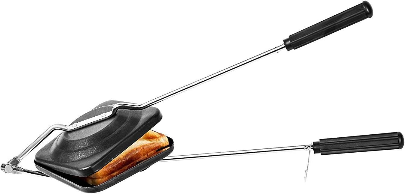 Gas Sandwich Maker, Nonstick Sandwich Toaster, Grill Sandwich Maker, Black