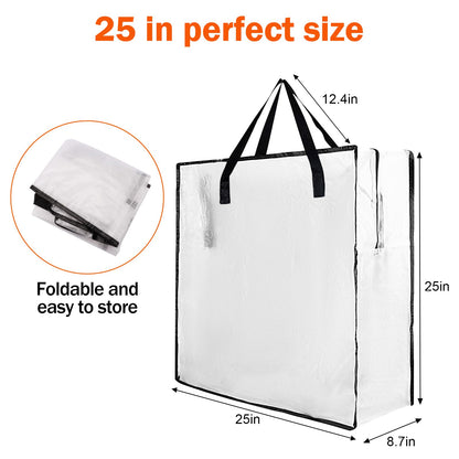 5 PCS Wreath Storage Container - 25 inch Christmas Wreath Storage Bag for Holiday Decorations, Container for Home Storage Durable Polyester with Handles