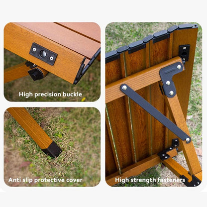 LLLKSX Portable Folding Camping Table - Ultralight Aluminum Outdoor Table for BBQ, Beach, Garden & Patio - Roll-Up Design (120x61x46cm) Ideal for Camping & Picnics