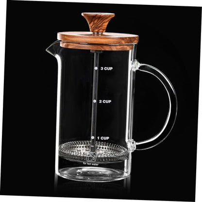 Ciieeo Espresso Coffee Cup, Glass Press Kettle, Cold Brew Coffee Pot, Borosilicate Coffee Pot for Travel