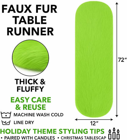 12 36 Inches FabricLA Baby Blue Faux Fur Accent Cut x with Rounded Edges for Holiday & Christmas Decor