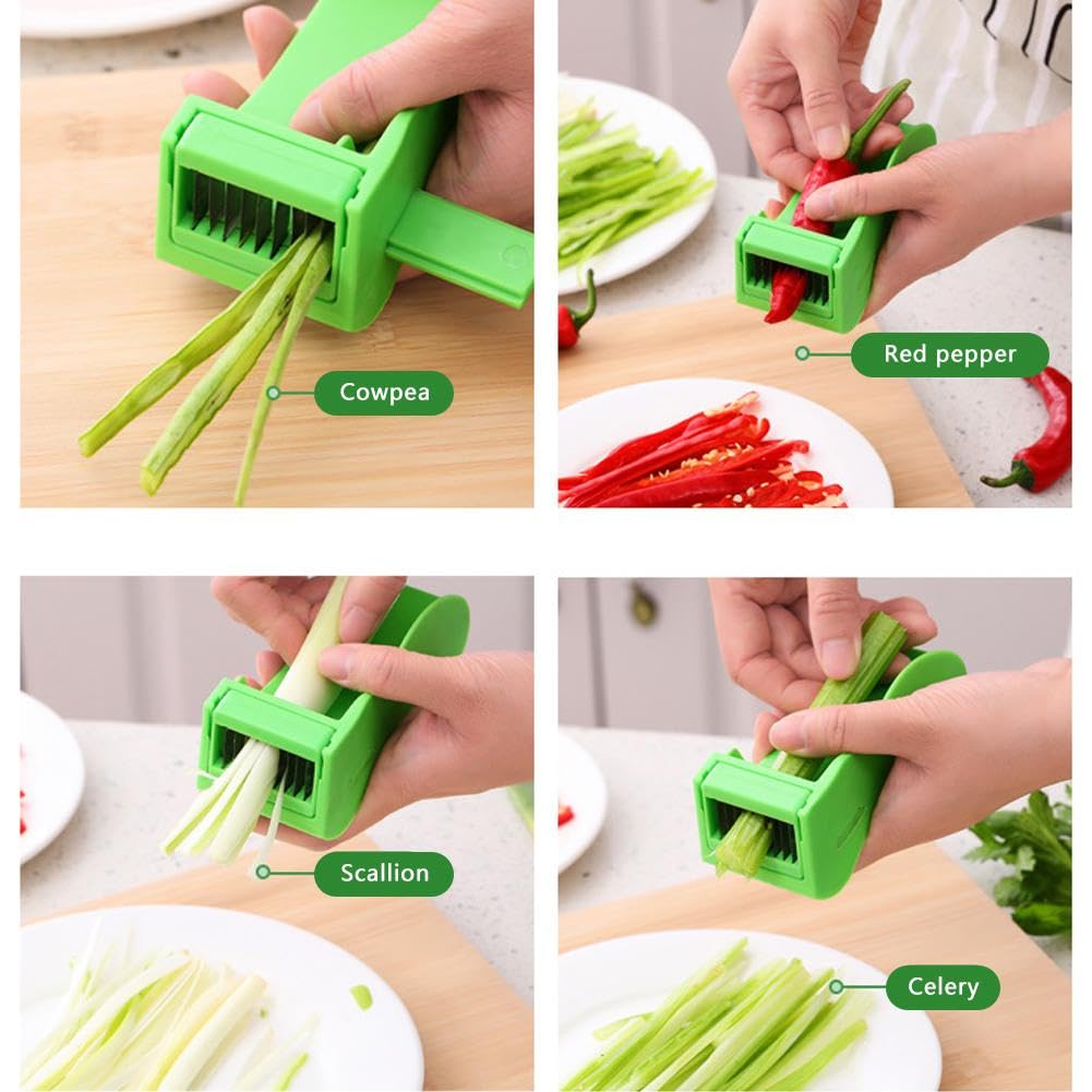 WRIBZD Stainless Steel Bean Slicer, French Style Green Bean Cutter, Multipurpose Beans Cutter, French Bean Slicer Bean Grater, Beans Cutting Shredding Tool, Kitchen Supplies