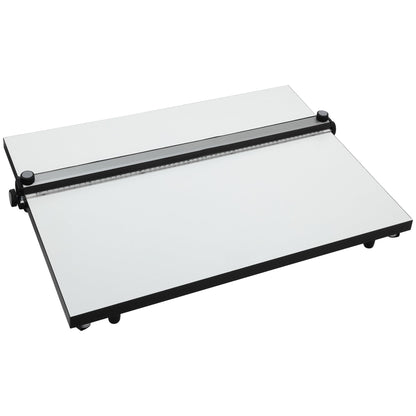 Acurit PXB 23” x 31” Drawing Board for Artists and Designers - Portable Workspace for Drawing, Sketching, Drafting, Painting - Fixed Angled Laminated Surface with Ruler and Parallel Motion Bar