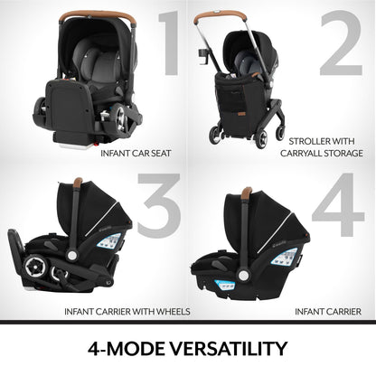 Evenflo Shyft DualRide Infant Car Seat Stroller Combo Moonstone