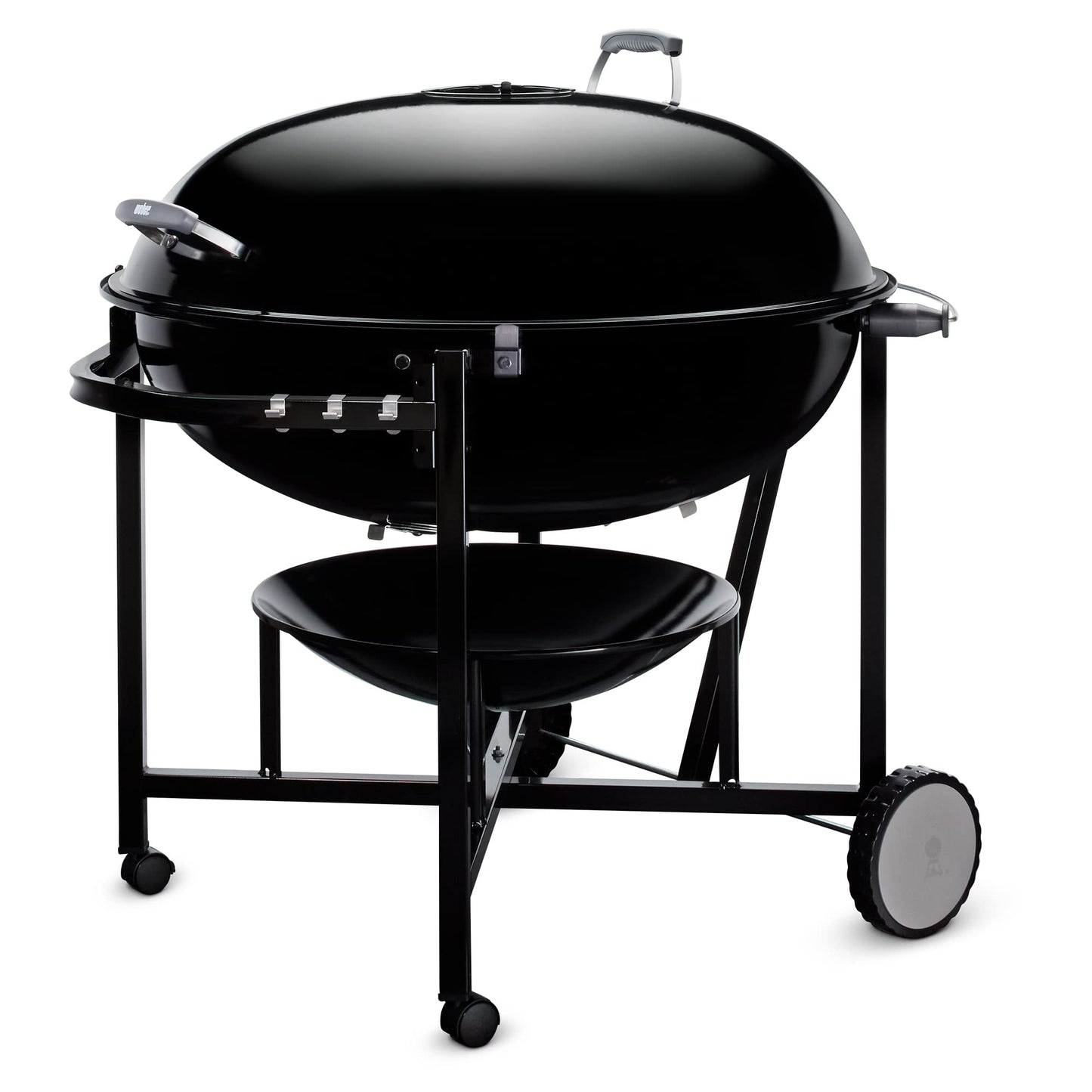 Weber The Ranch Charcoal Kettle Grill, 37" – Massive Outdoor BBQ Grill with Stainless Steel Hinged Cooking Grate, Tuck-Away™ Lid Holder & Porcelain‑Enameled Bowl