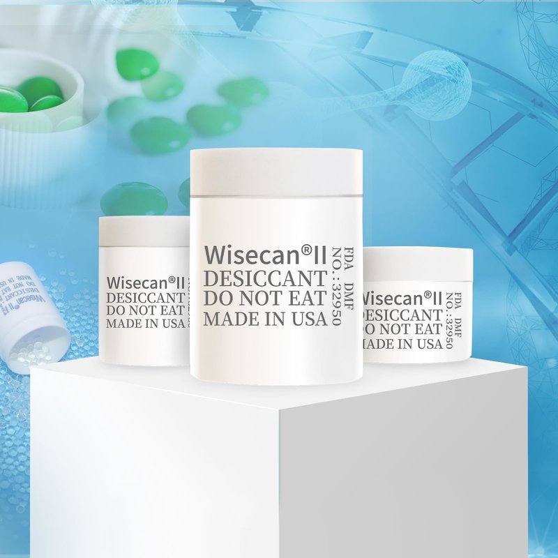 Wisesorb 1 Gram 100 Pack Silica Gel Canister, Desiccant Canister, Silica Gel Capsules, Desiccant Capsules, Moisture Absorbers for Food Storage, Food Safe Dehumidifiers Wisecan